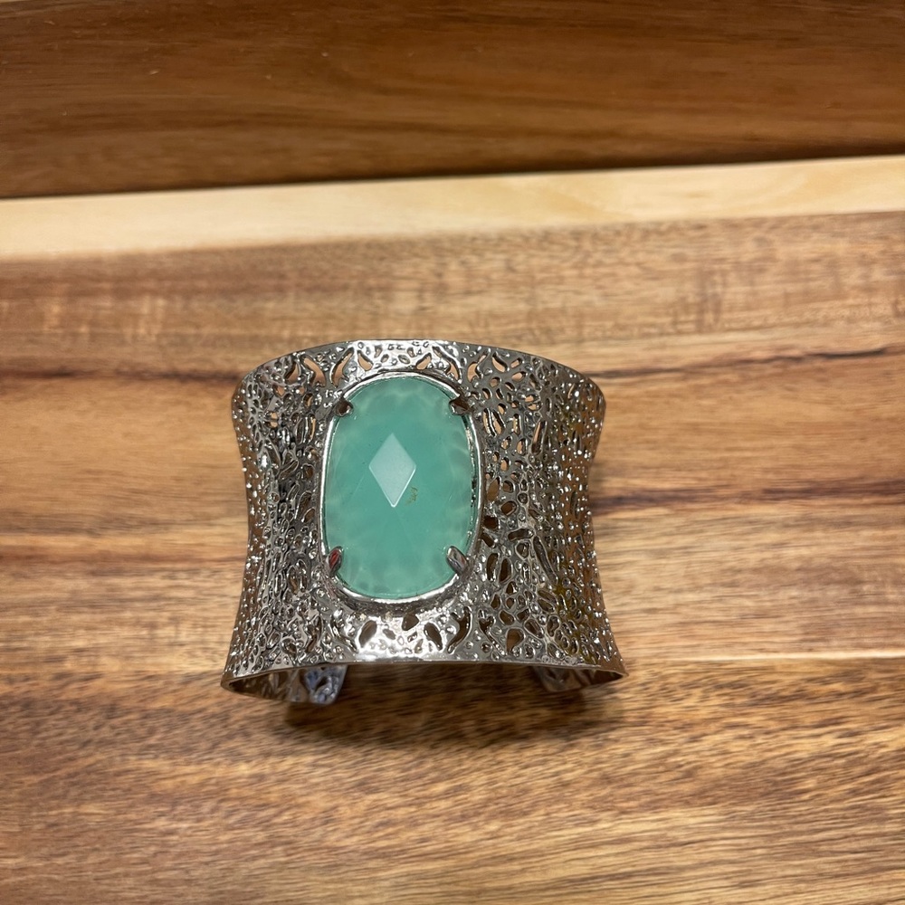 Kendra Scott light turquoise wide cuff
